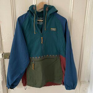 LL Bean Men’s Mountain Classic Anorak Jacket | Multicolor | Size S Regular